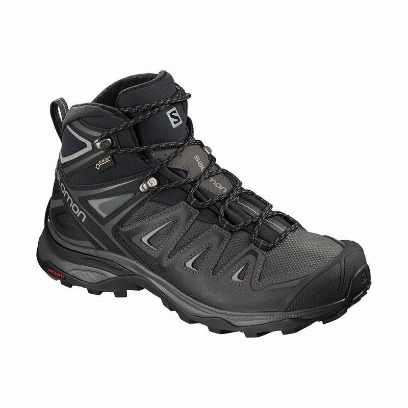 Botas De Montaña Salomon Mujer Negras - Salomon Argentina X ULTRA 3 MID GORE-TEX ,946380-EFT